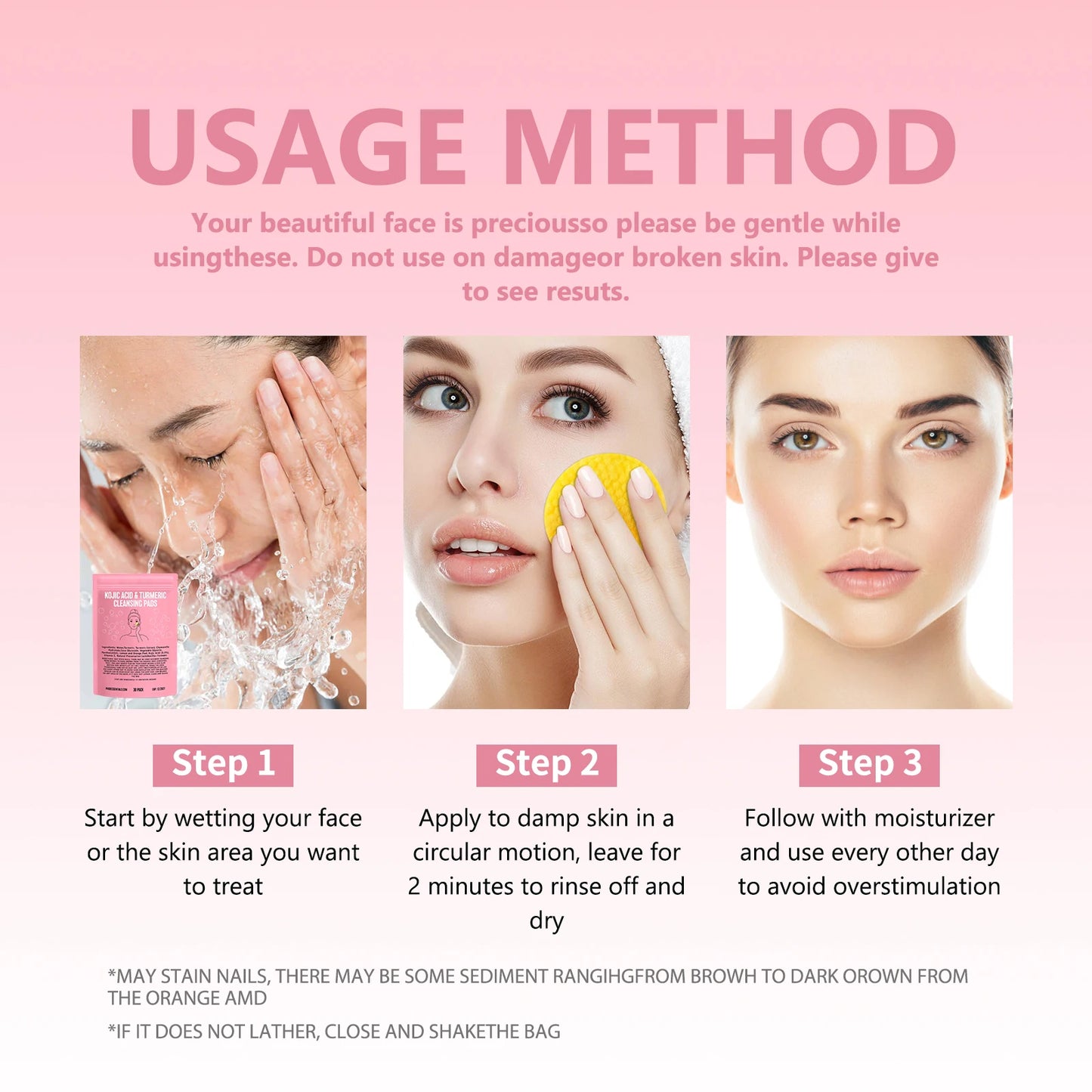 Zivile Dual Glow Pads with Kojic Acid & Turmeric