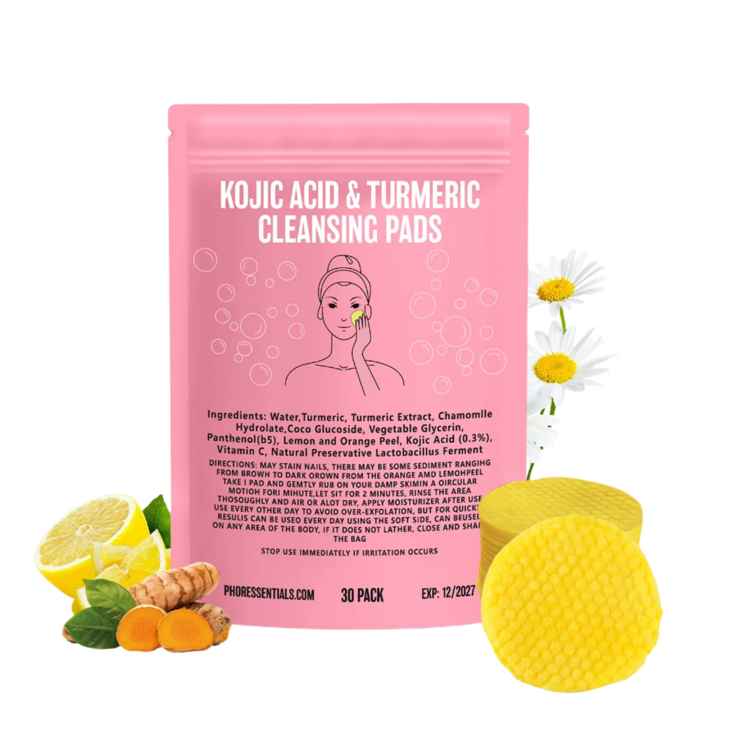 Zivile Dual Glow Pads with Kojic Acid & Turmeric